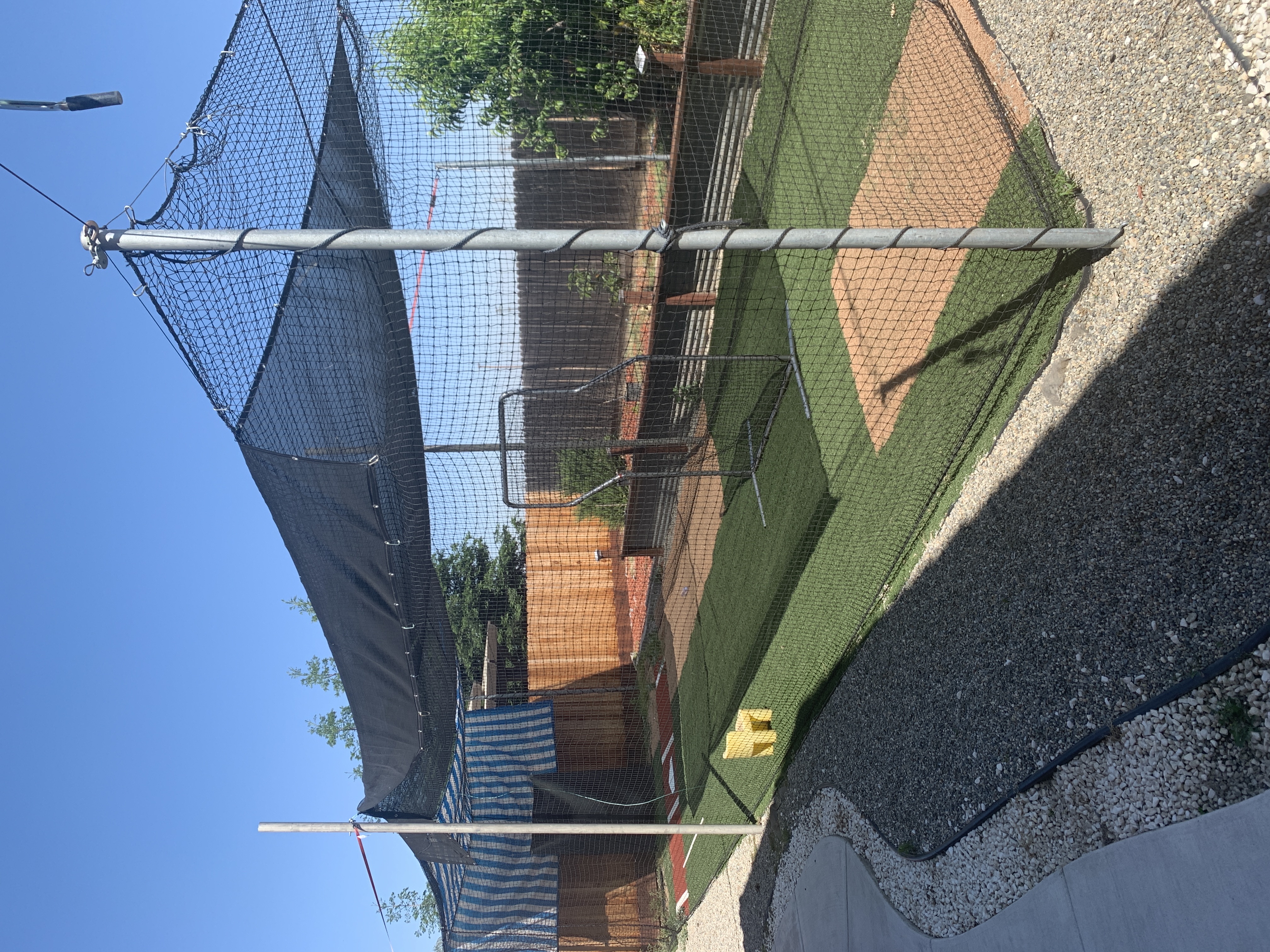 batting cage with L Screen in Sanger, CA