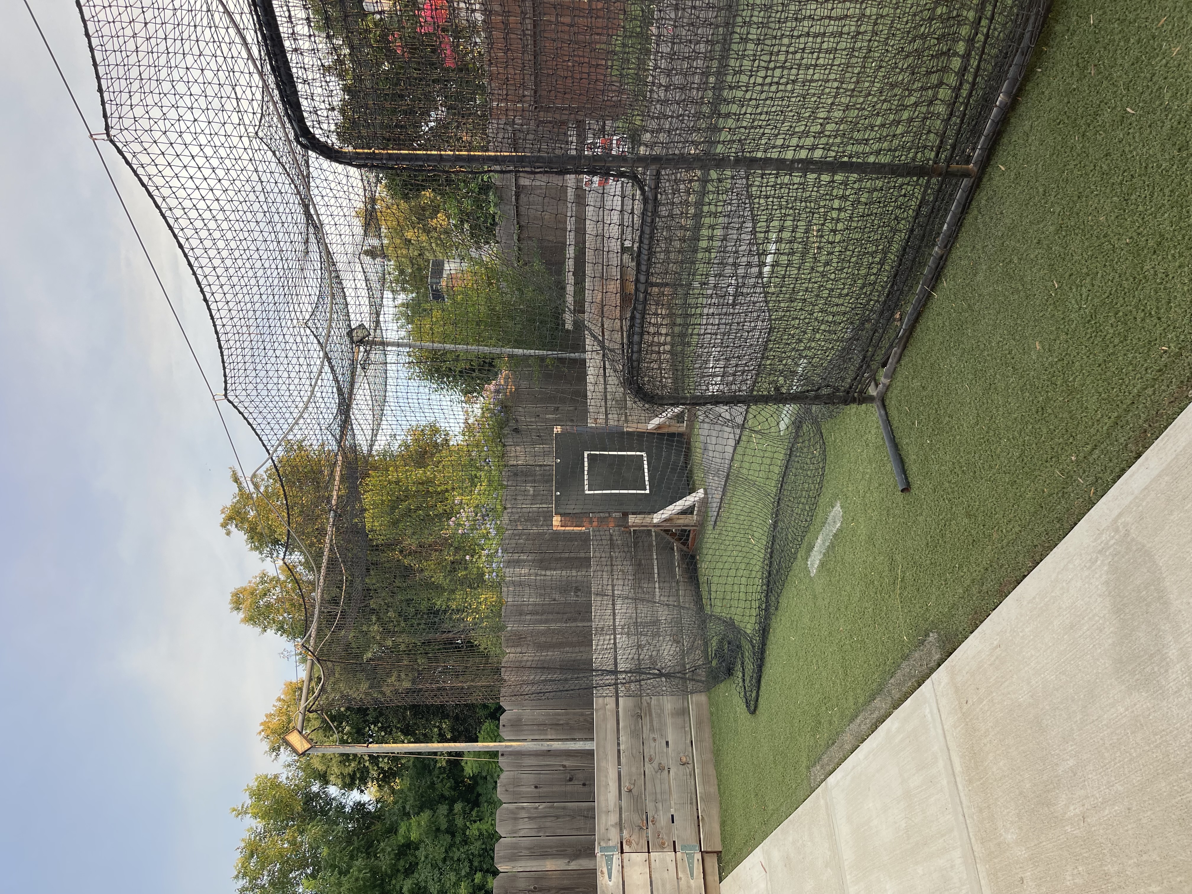 Dickey Fields Hitting Cage in Merced, CA
