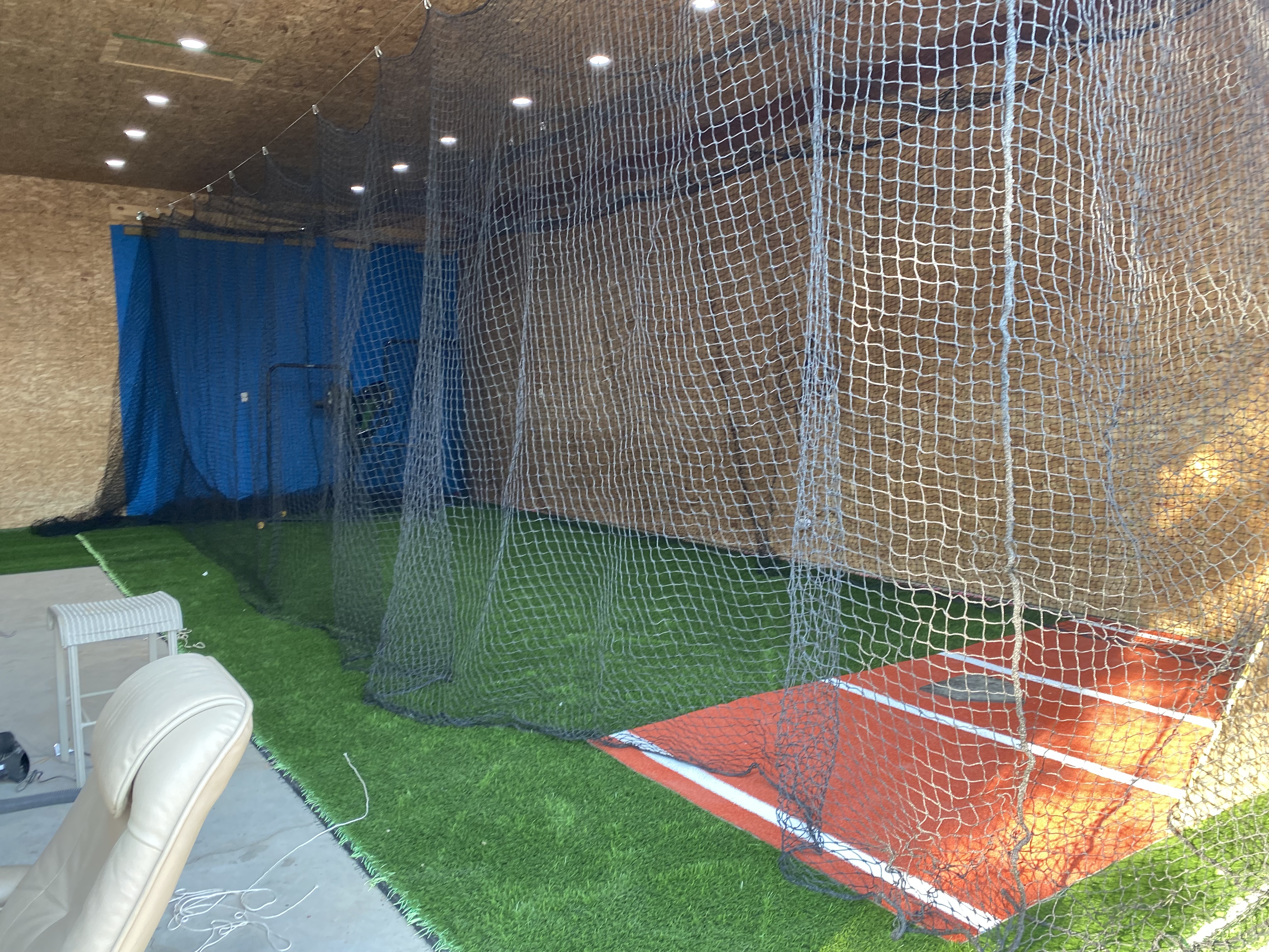 Covered Batting Cage in North Branch, MI — Pitching Machine & Lighted