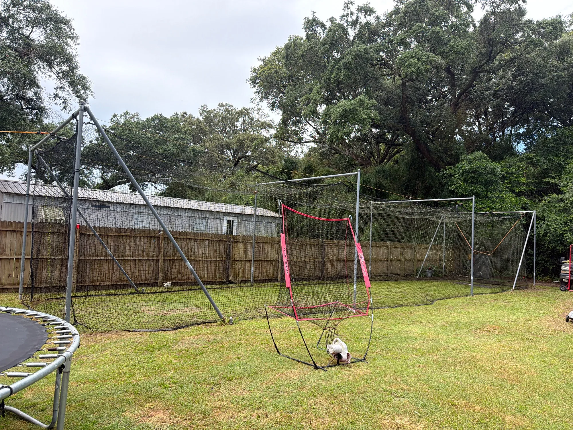 Back yard batting cage