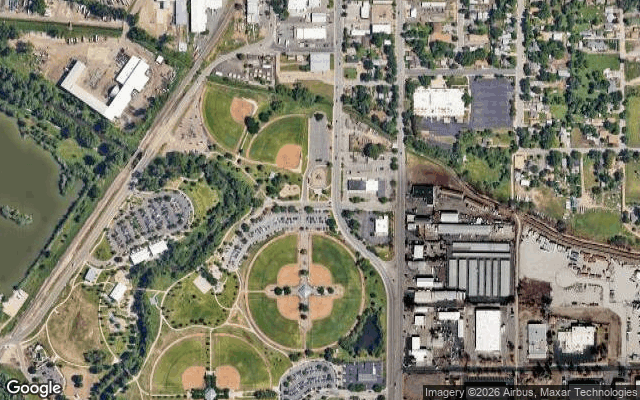 Satellite view of Barnes Softball Complex & Batting Cages
