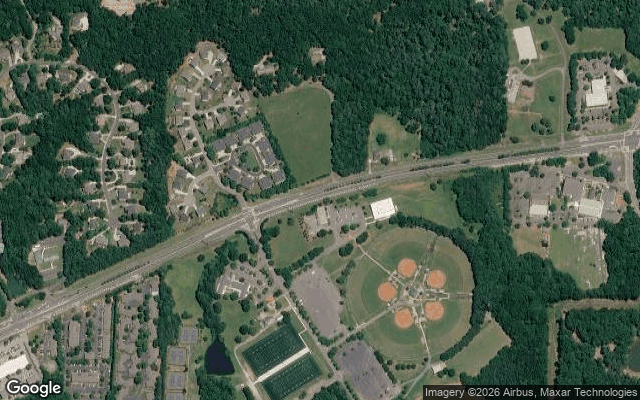 Satellite view of Lost Mountain Park