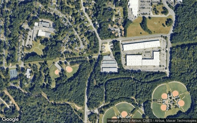 Satellite view of Walnut Creek Athletic Complex