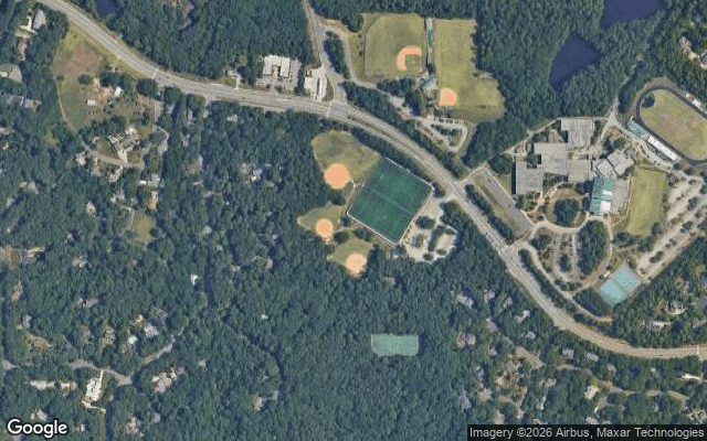 Satellite view of Cedar Falls Park