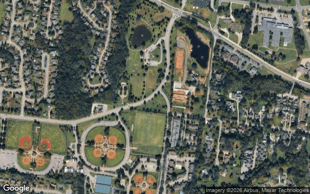 Satellite view of Jim Warren Park