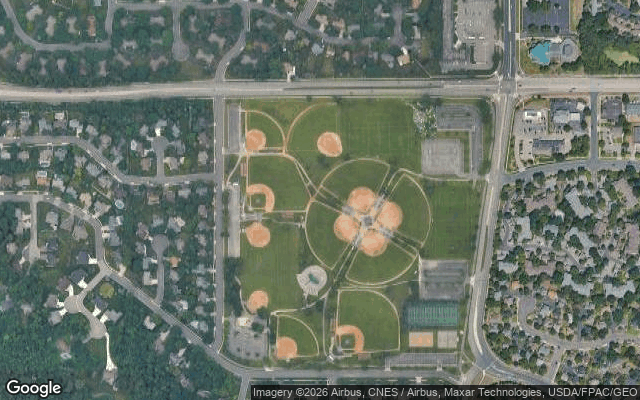 Satellite view of Dred Scott Playfield